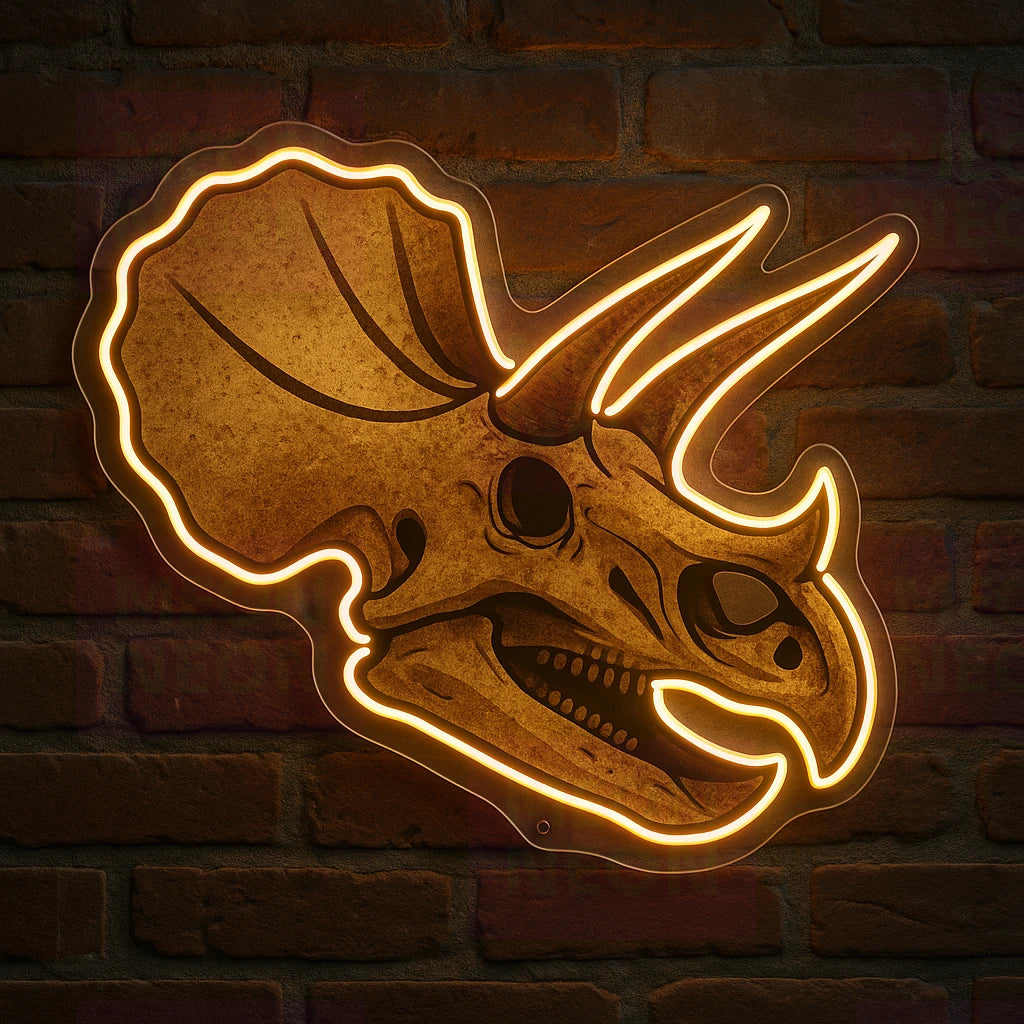 Dinosaurland Fossil LED Neon Sign