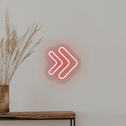 Double Arrowhead Neon Sign image 0