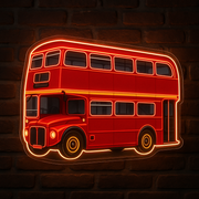 Double Decker Bus LED Neon Sign