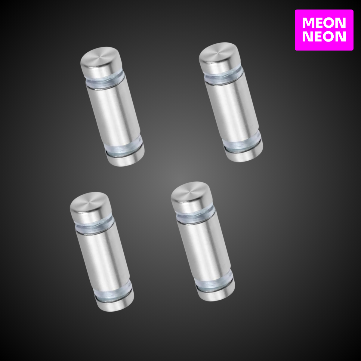 Double-Sided Standoff Mounts – Set of 4 | Premium Through-Panel Sign Hardware - MEON NEON
