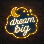Dream Big LED Neon Sign for Inspiration