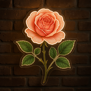 English Rose LED Neon Sign