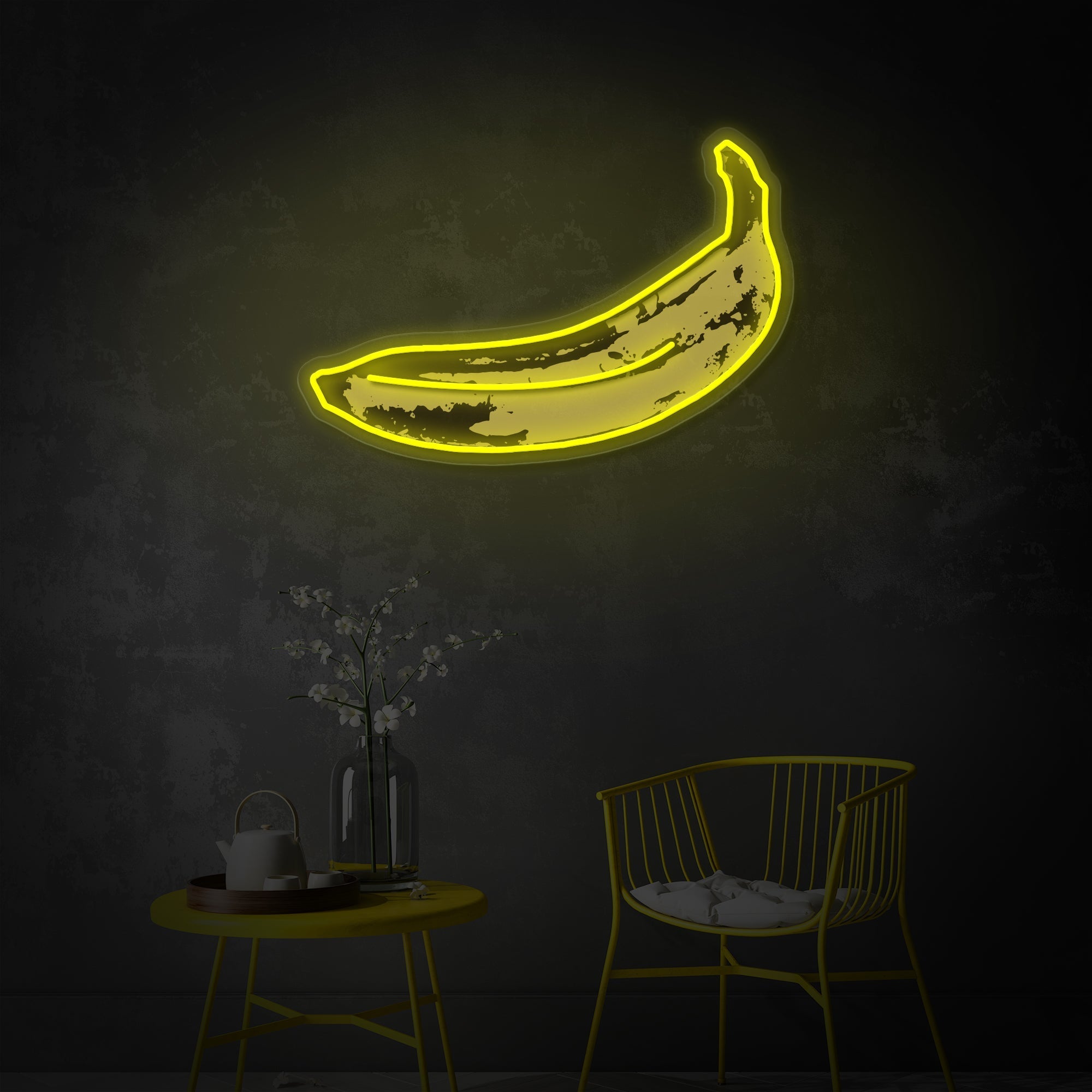 Famous Banana LED Neon Sign | Warhol Style Art - MEON NEON