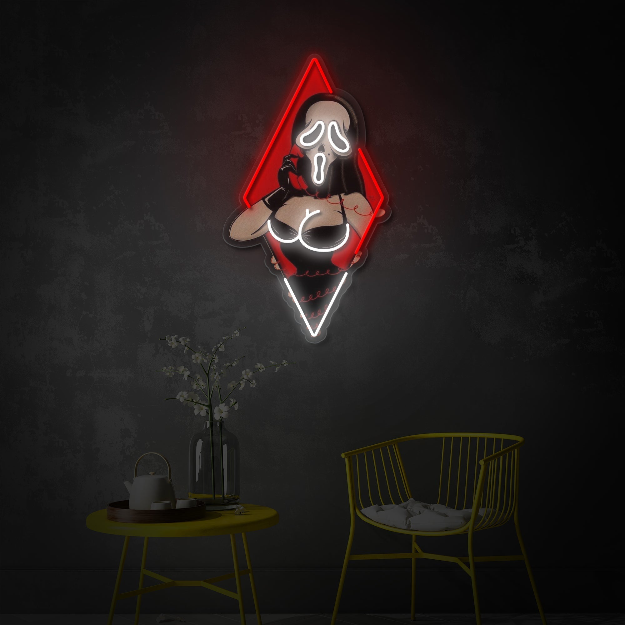 Ghost Lady LED Neon Sign | Pop Art Wall Decor - MEON NEON