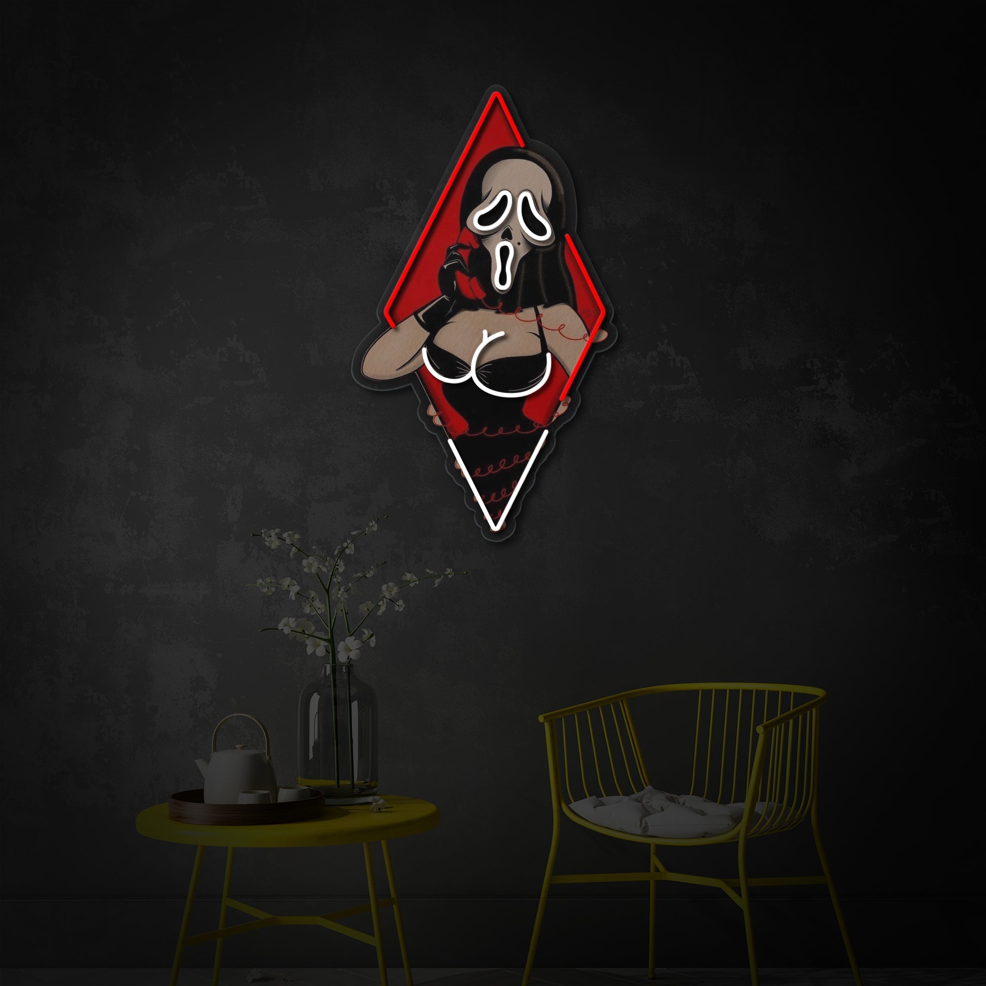 Ghost Lady LED Neon Sign | Pop Art Wall Decor - MEON NEON