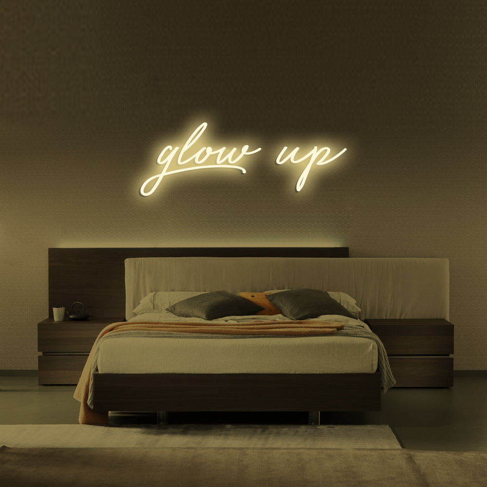 Glow Up LED Neon Sign in Warm White