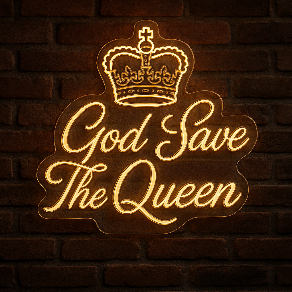 God Save the Queen LED Neon Sign