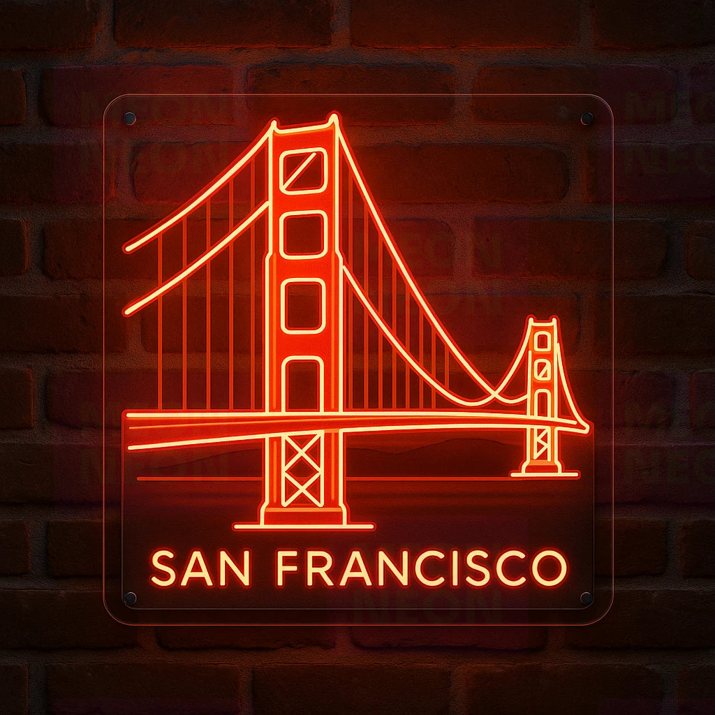 Golden Gate Vista LED Neon Sign