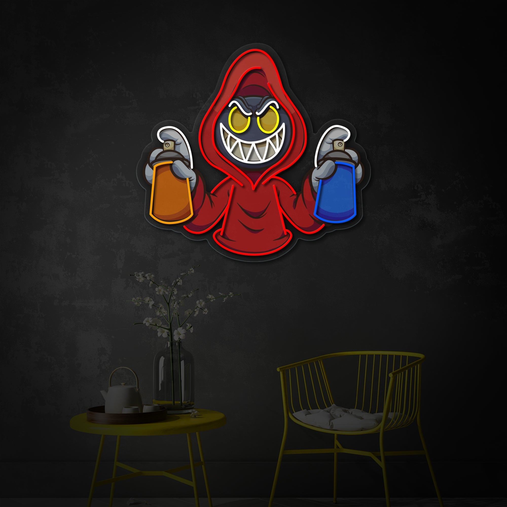 Graffiti Hood LED Neon Sign | Street Art Decor - MEON NEON