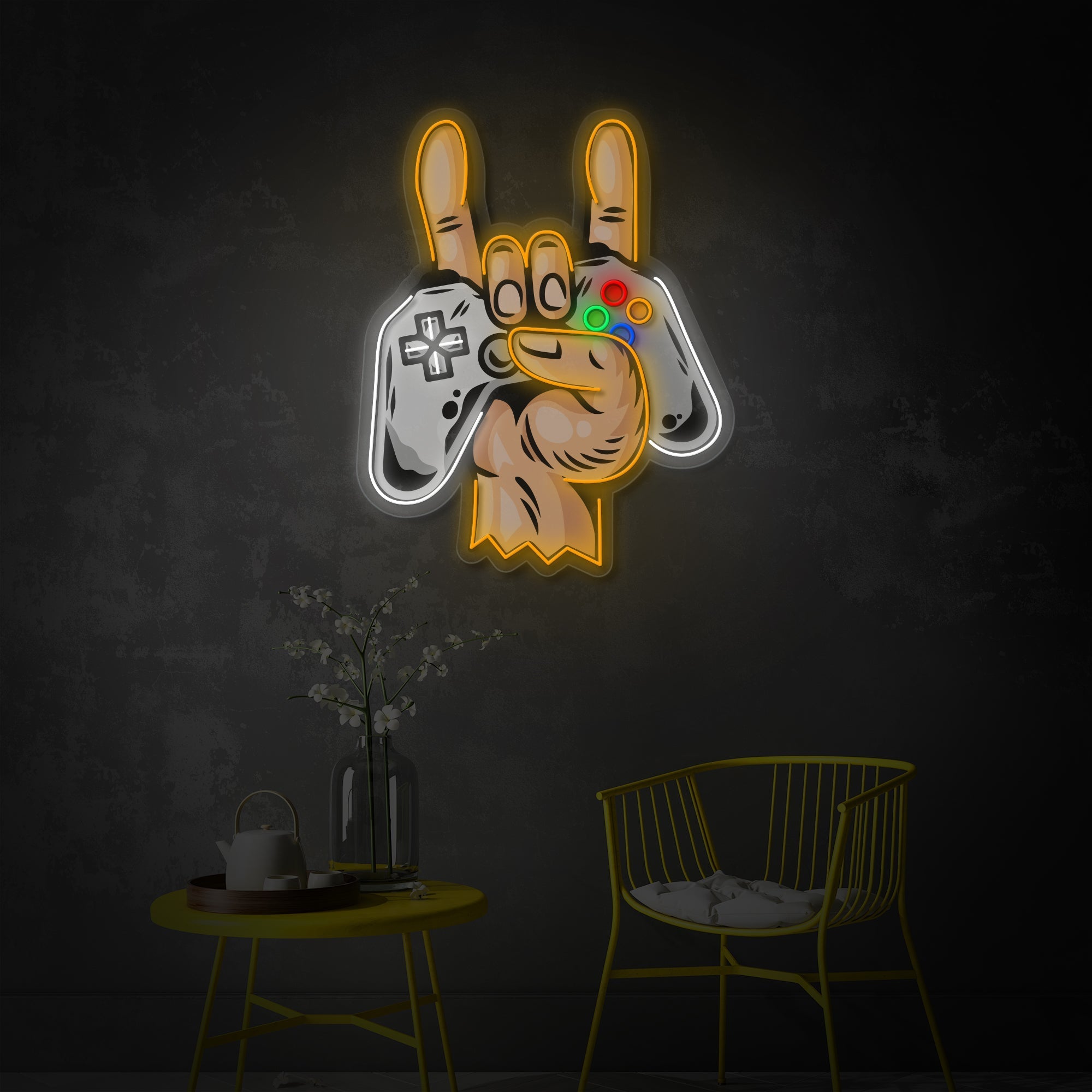 Gamer Controller LED Neon Sign | Gaming Wall Art