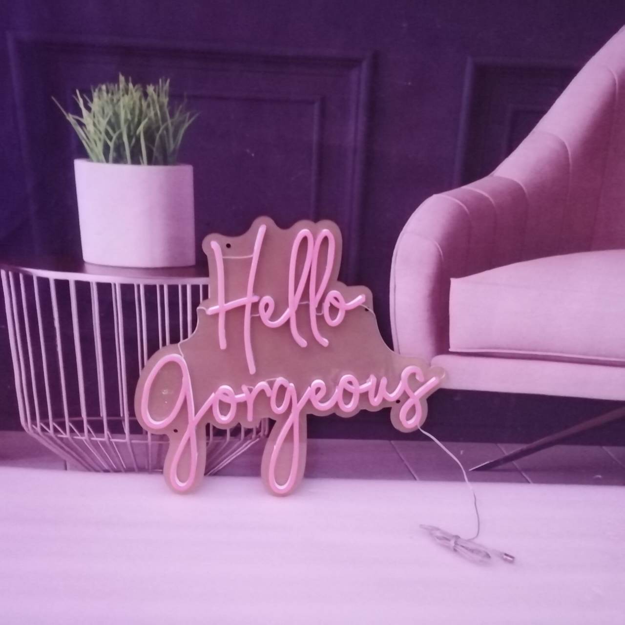 Hello Gorgeous LED Neon Sign