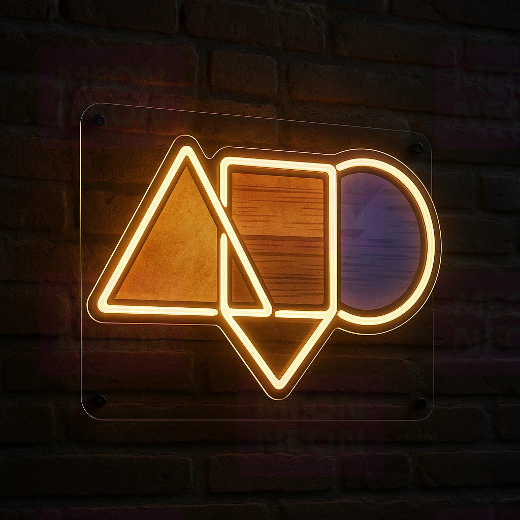 Historic Triangle LED Neon Sign