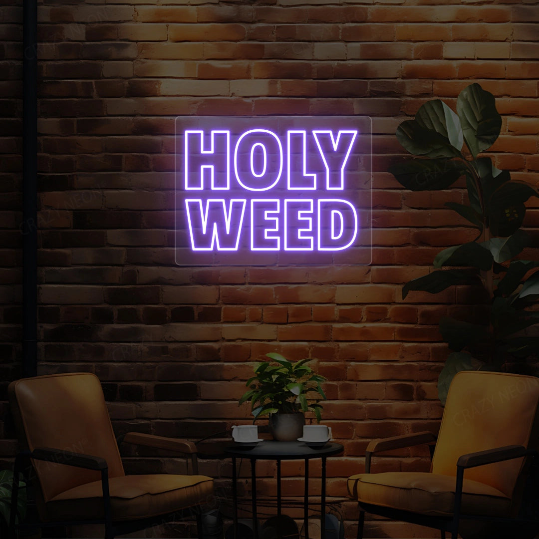 Holy Weed Neon Sign image 4