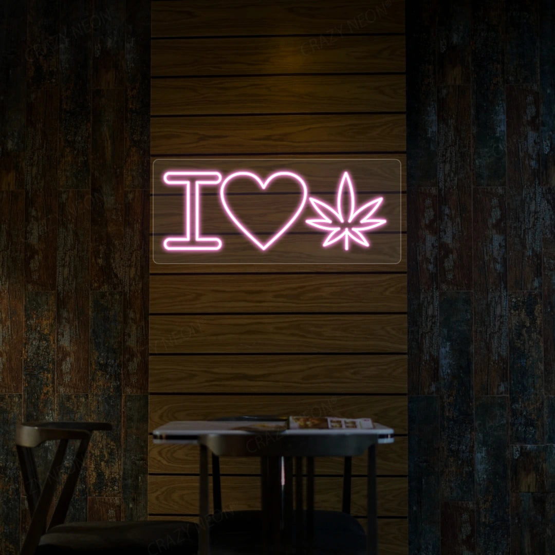 I Love Weed Neon Sign image 5