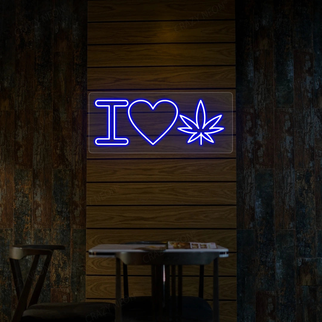 I Love Weed Neon Sign image 9