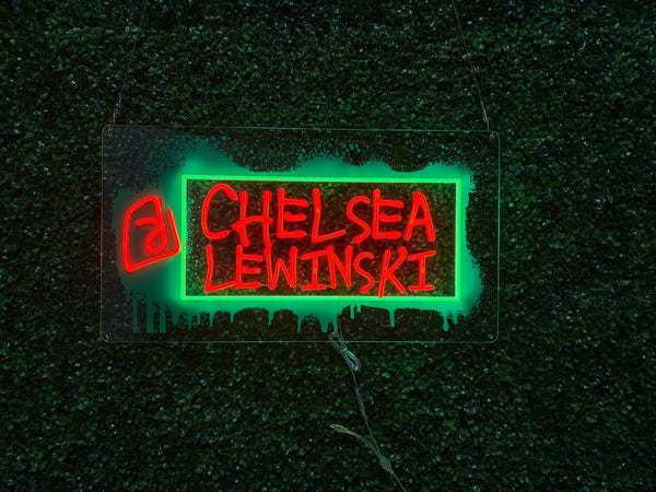 Chelsea Lewinski Custom Neon Sign