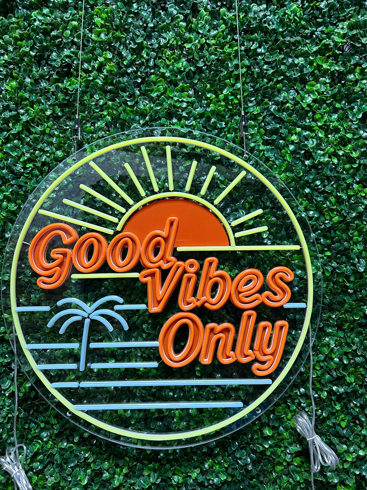 "Good Vibes Only" LED Neon Sign