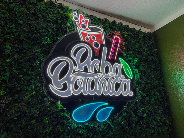 Boba Botanica Neon Sign