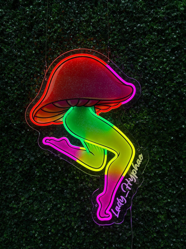 Lady Hyphe Neon Sign