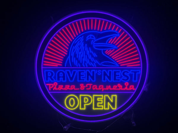 Raven's Nest Neon Sign