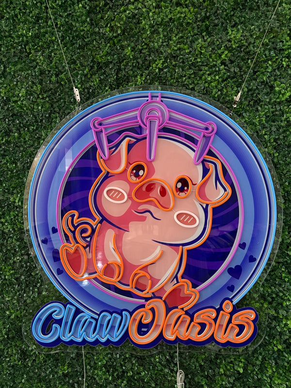 Claw Machine Custom Neon Sign