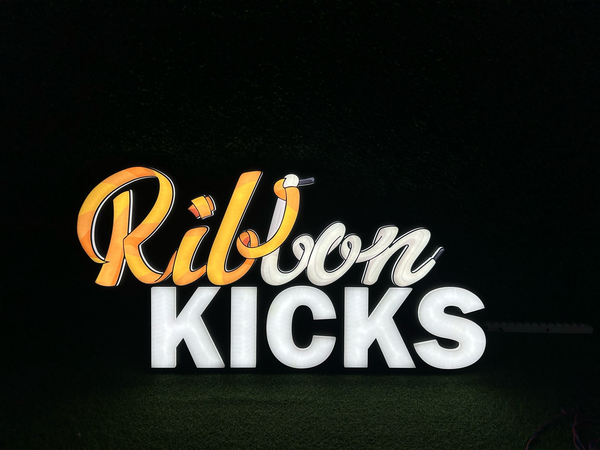 Ribbon Kicks Custom Neon Sign
