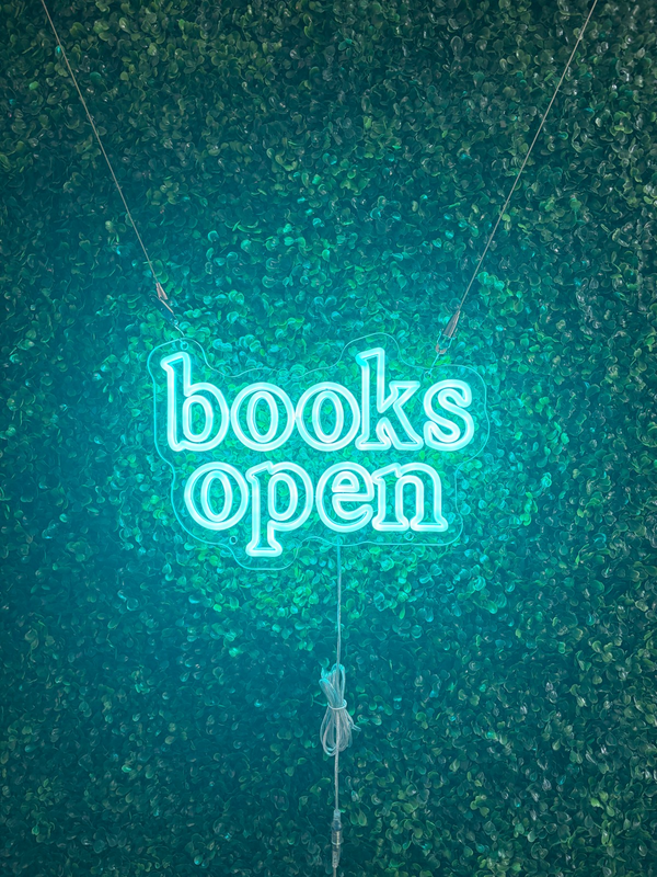 Books Open Shop Sign