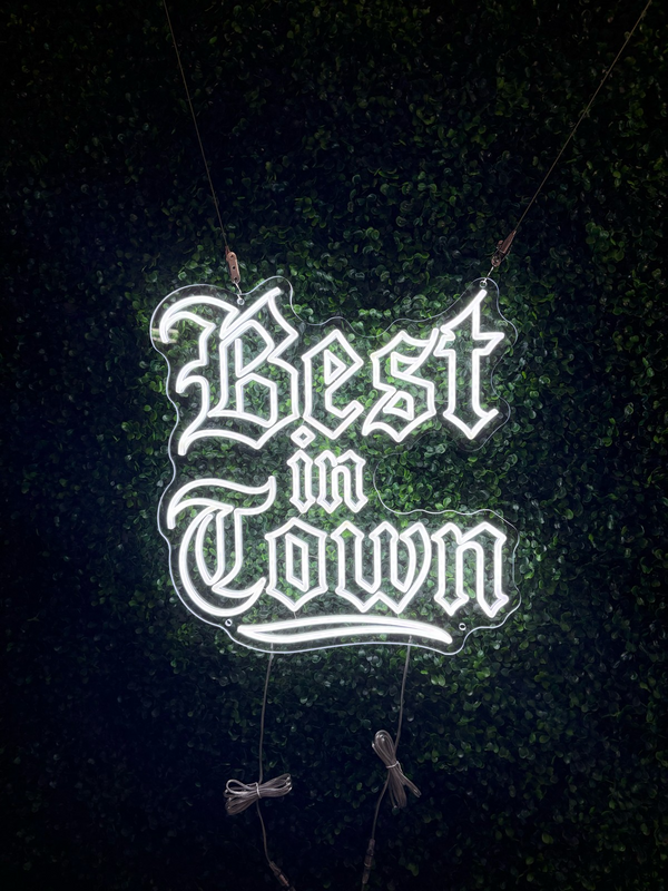 Best in Town Tattoo Shop Sign