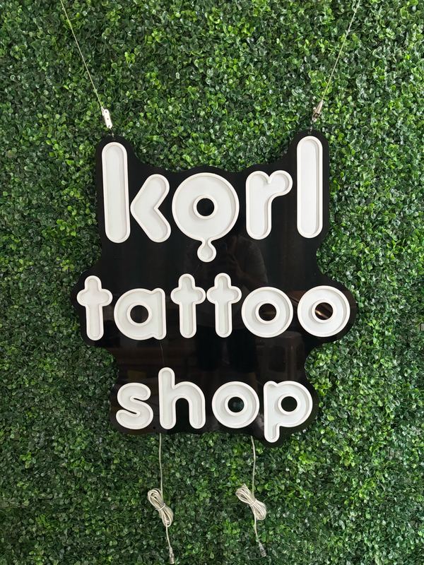 Tattoo Shop Sign - Korl Tattoo