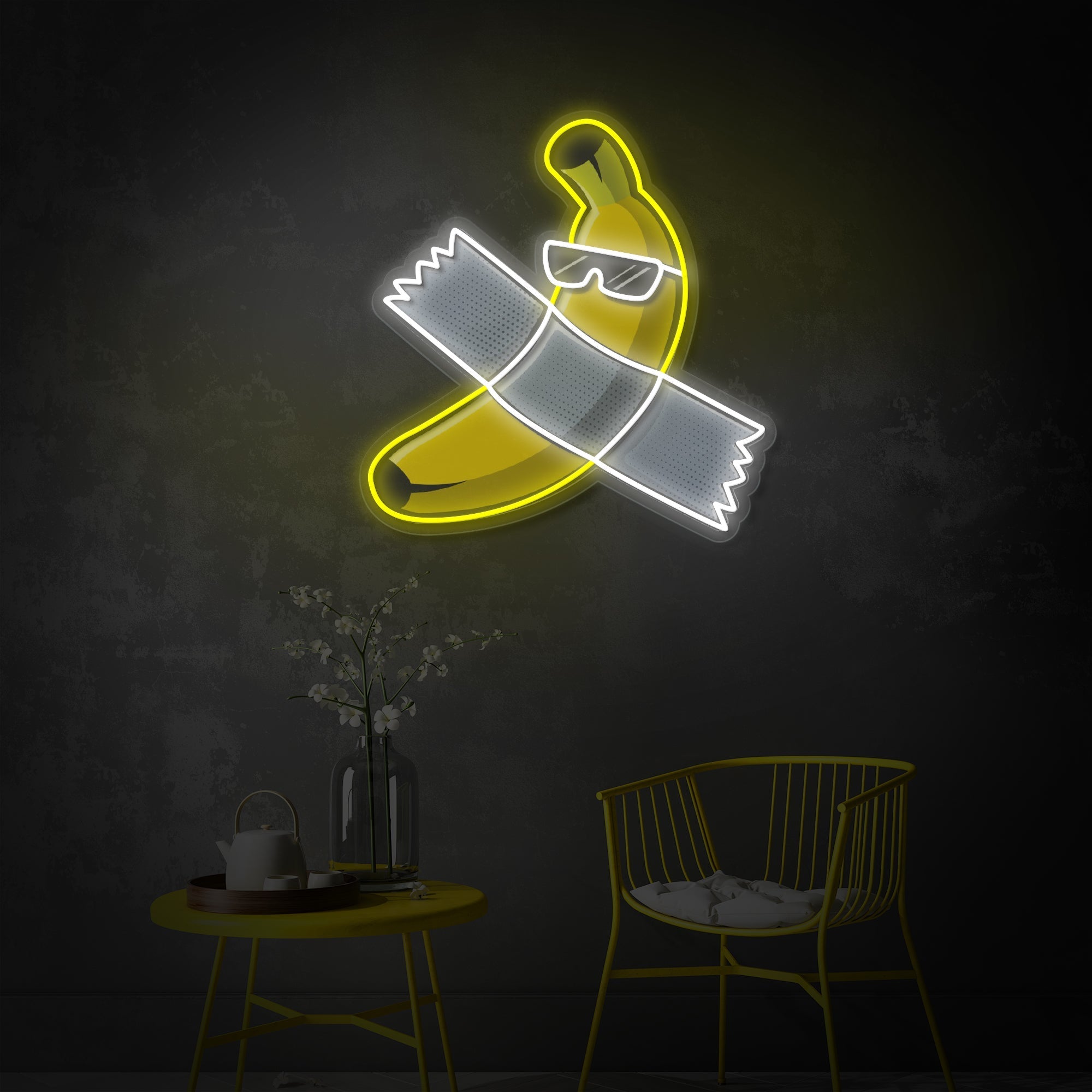 Banana Art LED Neon Sign | Contemporary Wall Decor