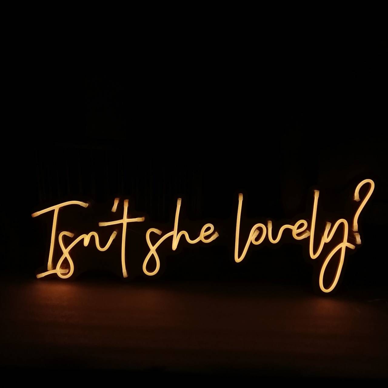 Isn't She Lovely LED Neon Sign in Pink