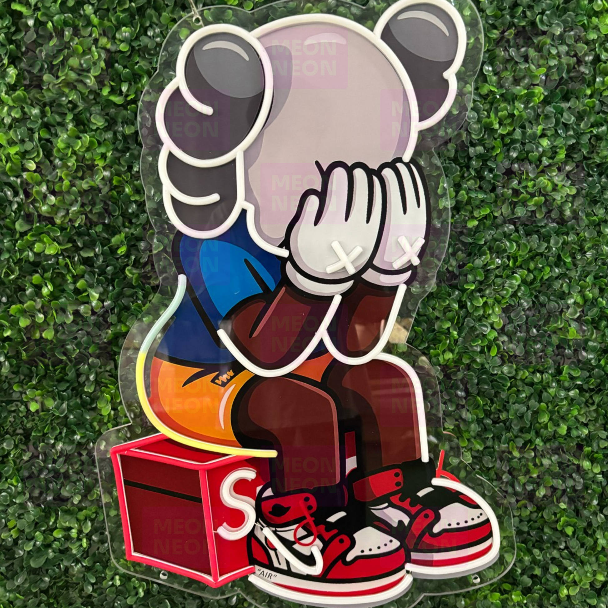 KAWS Seated Figure LED Neon Sign | Street Art Decor KAWS Seated Figure LED Neon Sign | Street Art Decor