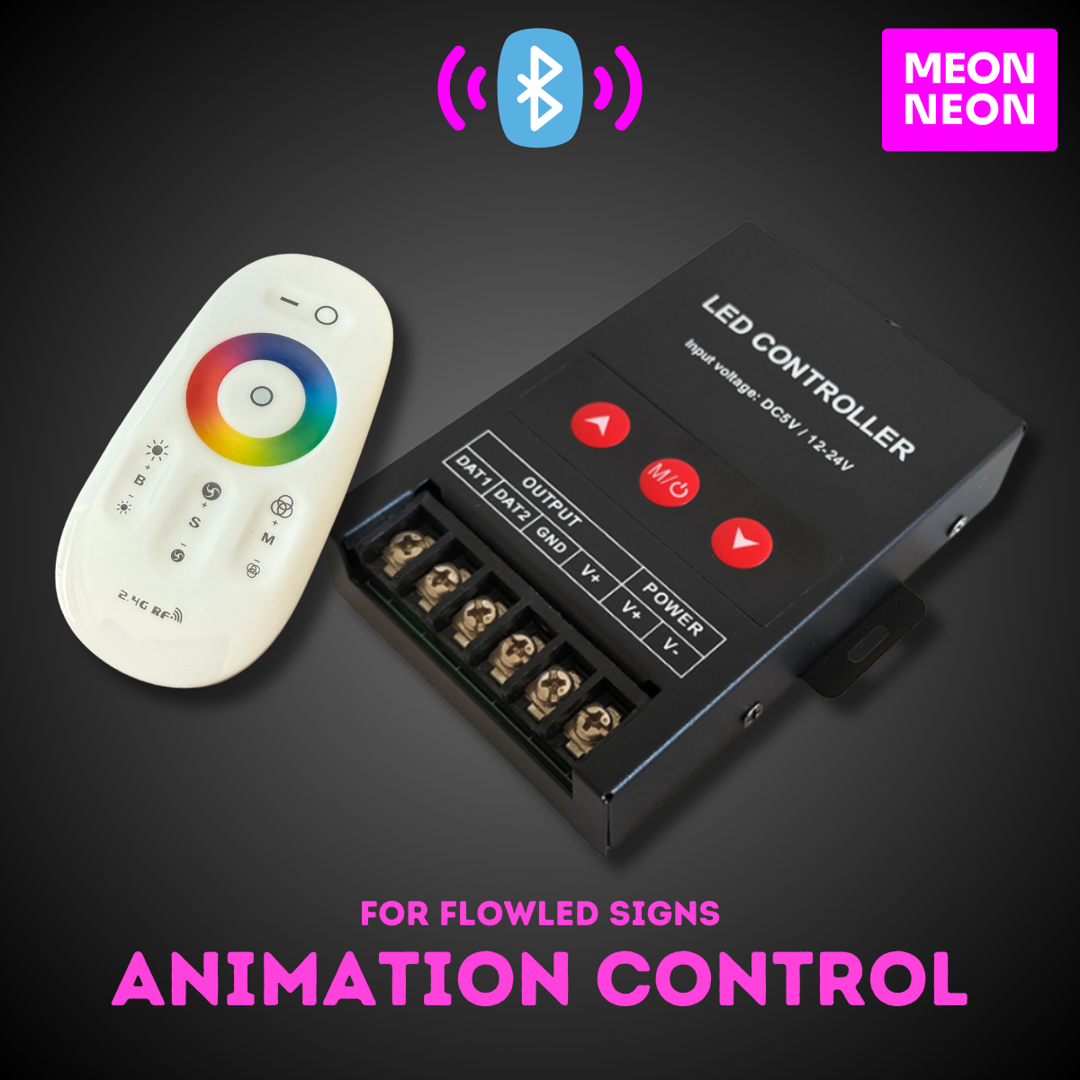 Led Remote Receiver LED Remote Control & Receiver Bundle (Individually Addressable Model)