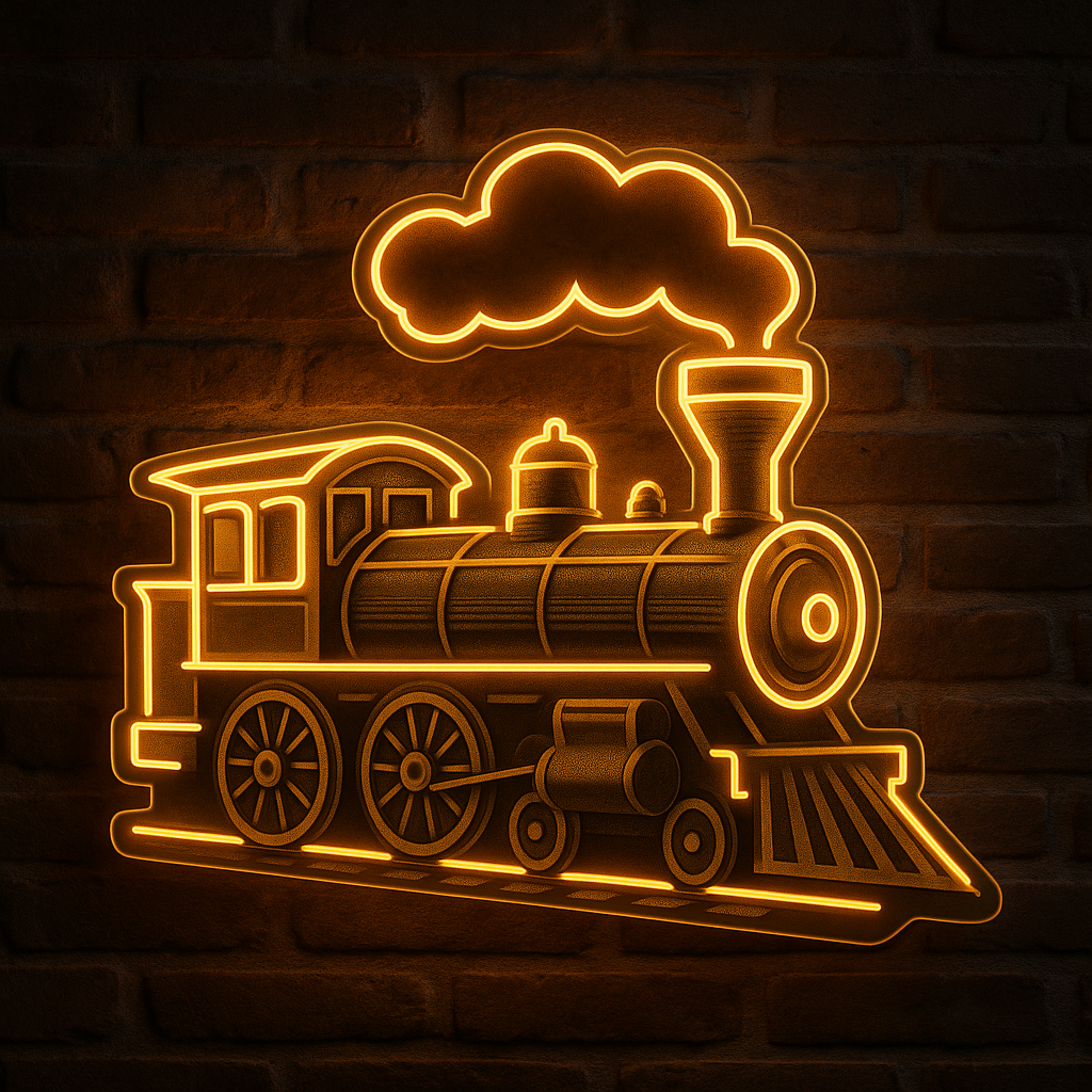 Laramie Train Depot LED Neon Sign