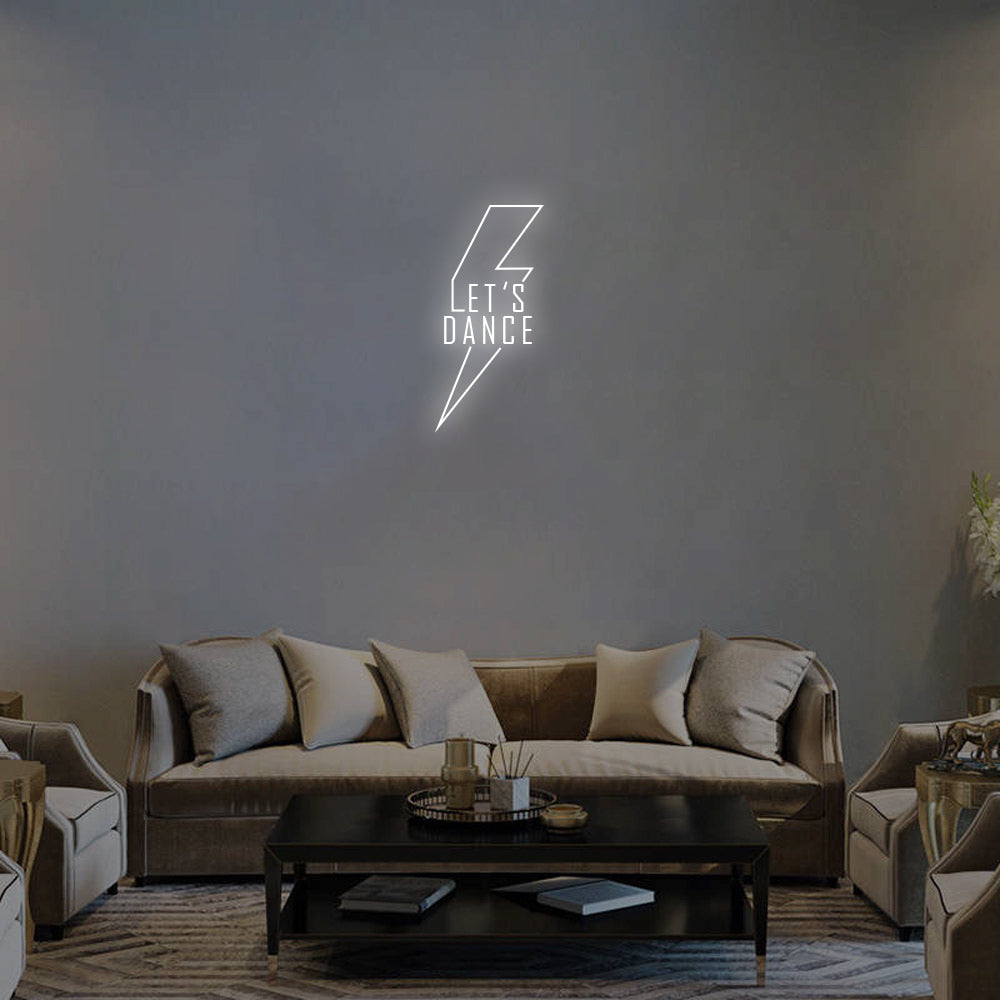 Let's Dance LED Neon Sign in Cool White