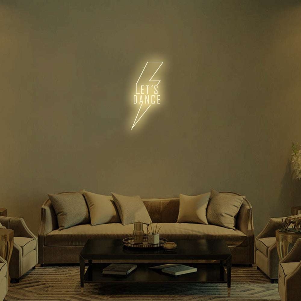 Let's Dance LED Neon Sign in Warm White