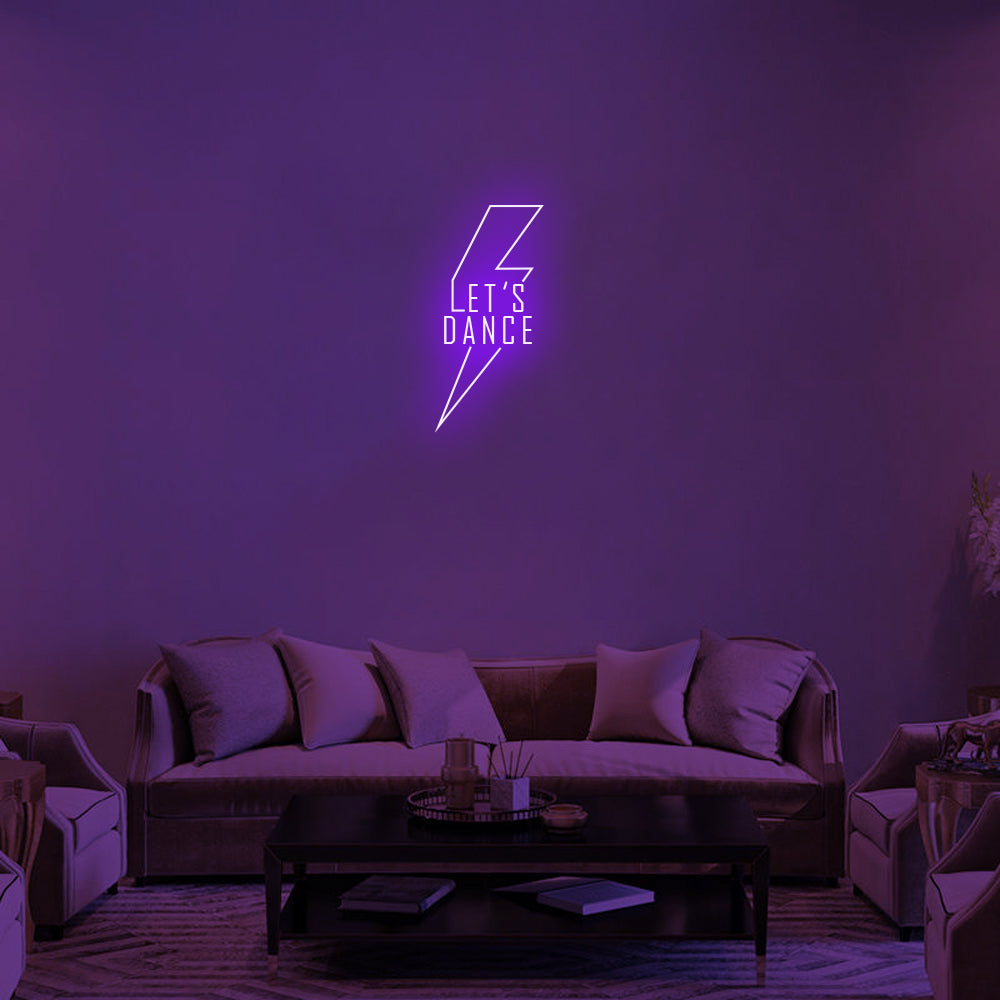 Let's Dance LED Neon Sign in Purple
