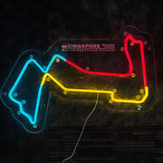 Marina Bay Street Circuit Custom LED Neon Light Acrylic Racing Decorative Advertising Sign for Man Cave - LED Neon Sign