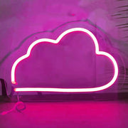 Mini Cloud LED Neon Sign in Hot Pink