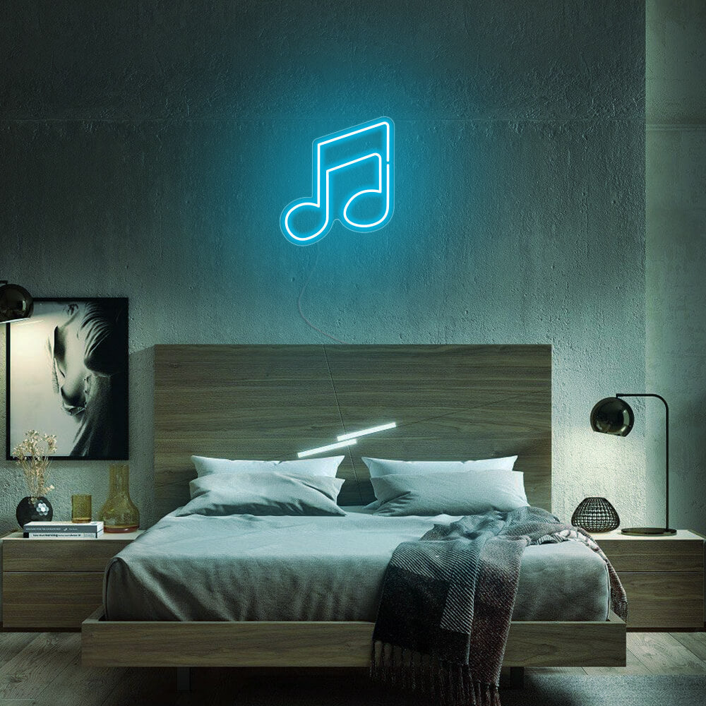 Mini Double Music Notes LED Neon Sign