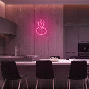 Mini Dumpling LED Neon Sign in Hot Pink