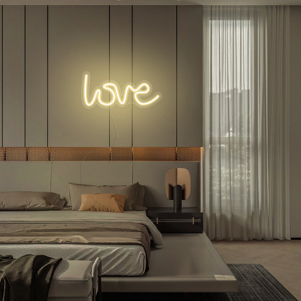 Mini LOVE LED Neon Sign in Warm White