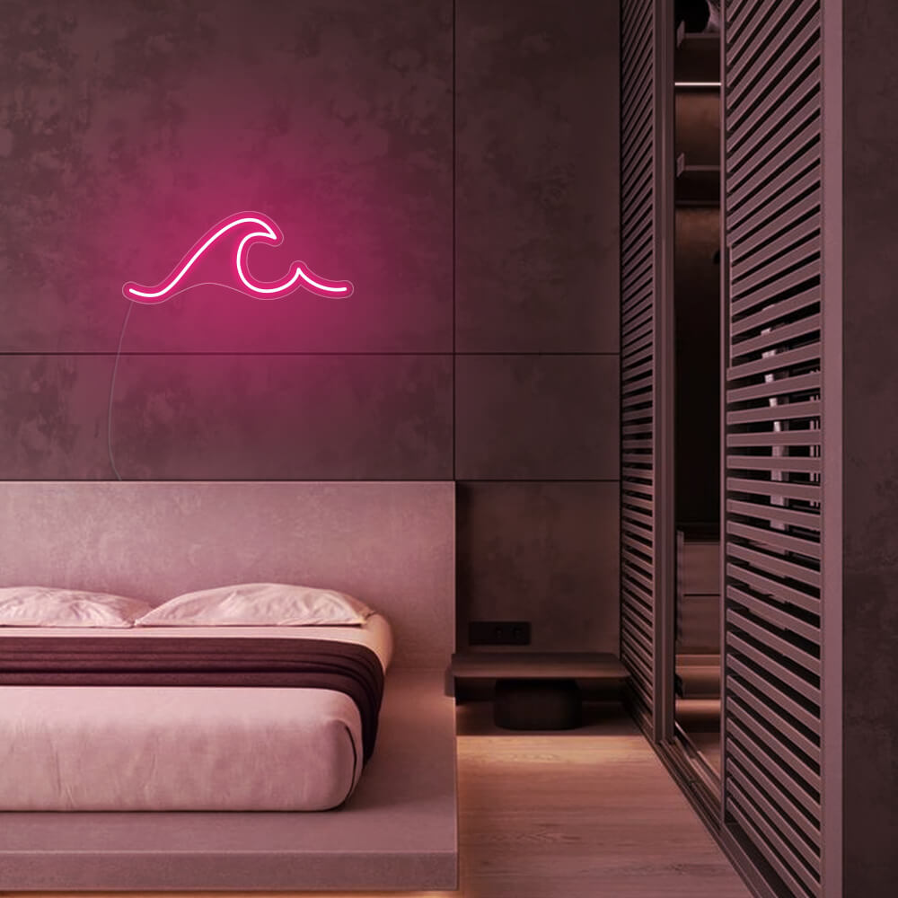 Mini Ocean Waves LED Neon Sign in Cool White