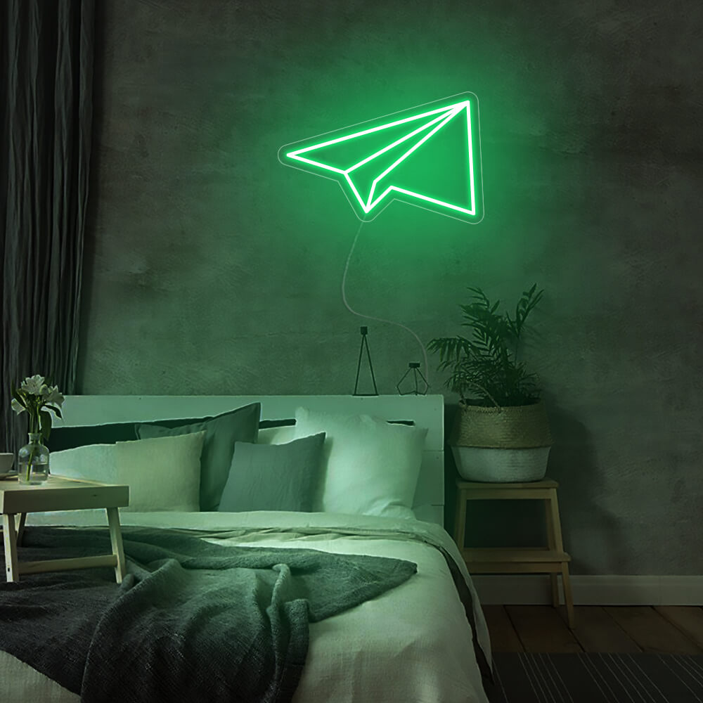 Mini Paper Plane LED Neon Sign