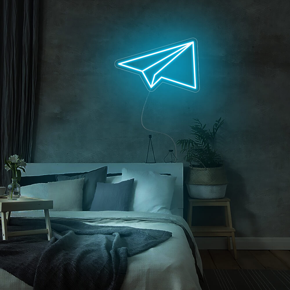 Mini Paper Plane LED Neon Sign