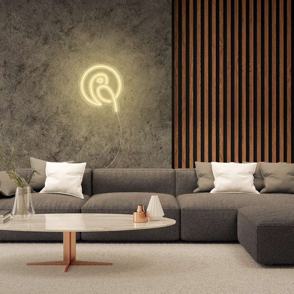 Mini Parrot LED Neon Sign in Warm White