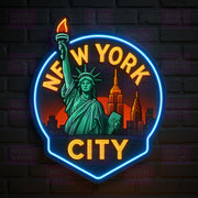 New York City Shield Badge Neon Sign - MEON NEON