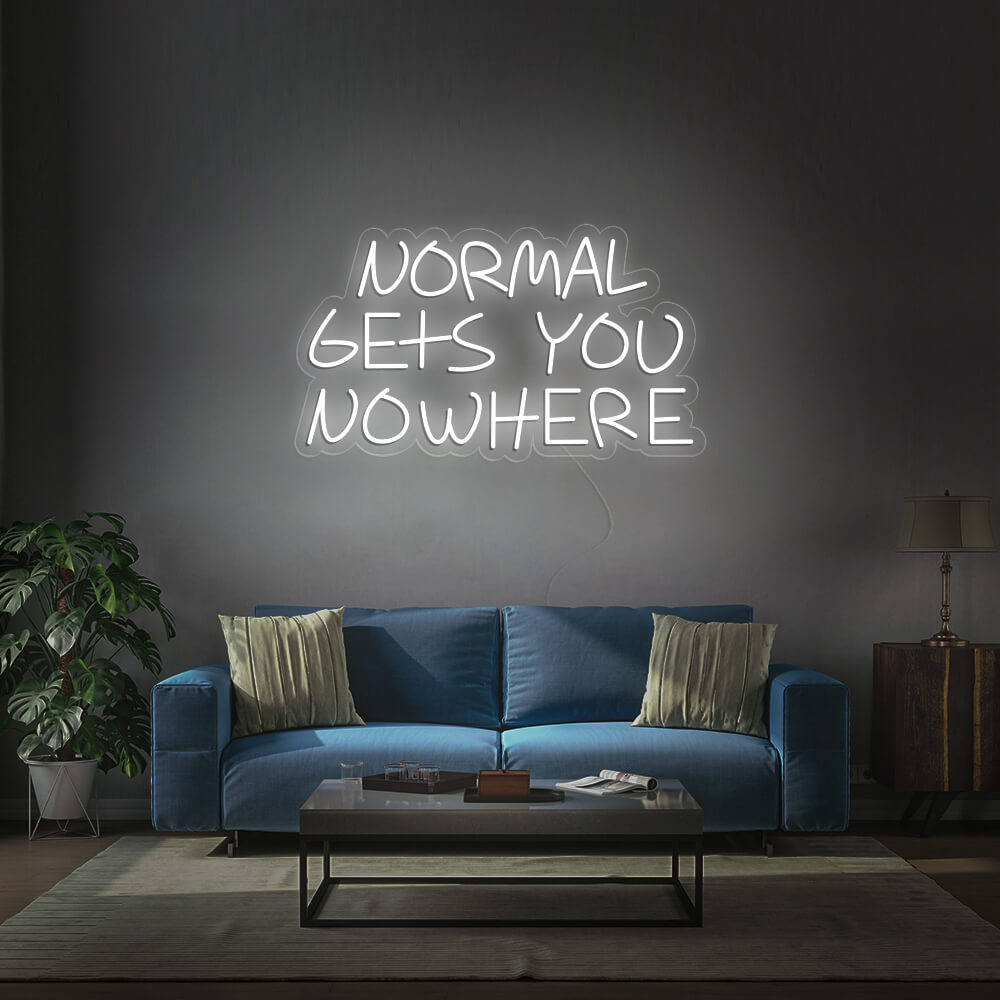 Normal Gets You Nowhere LED Neon Sign (Style 2) in Red