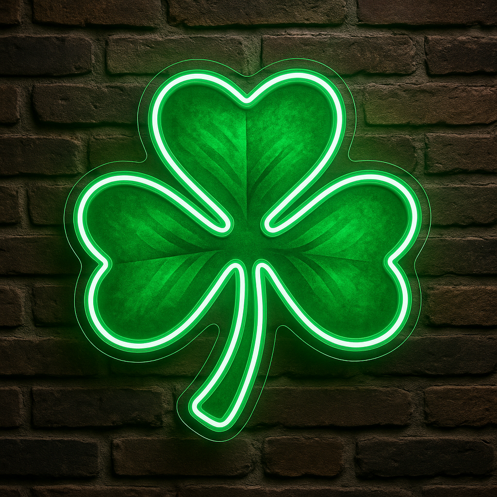 Northern Ireland Clover LED Neon Sign