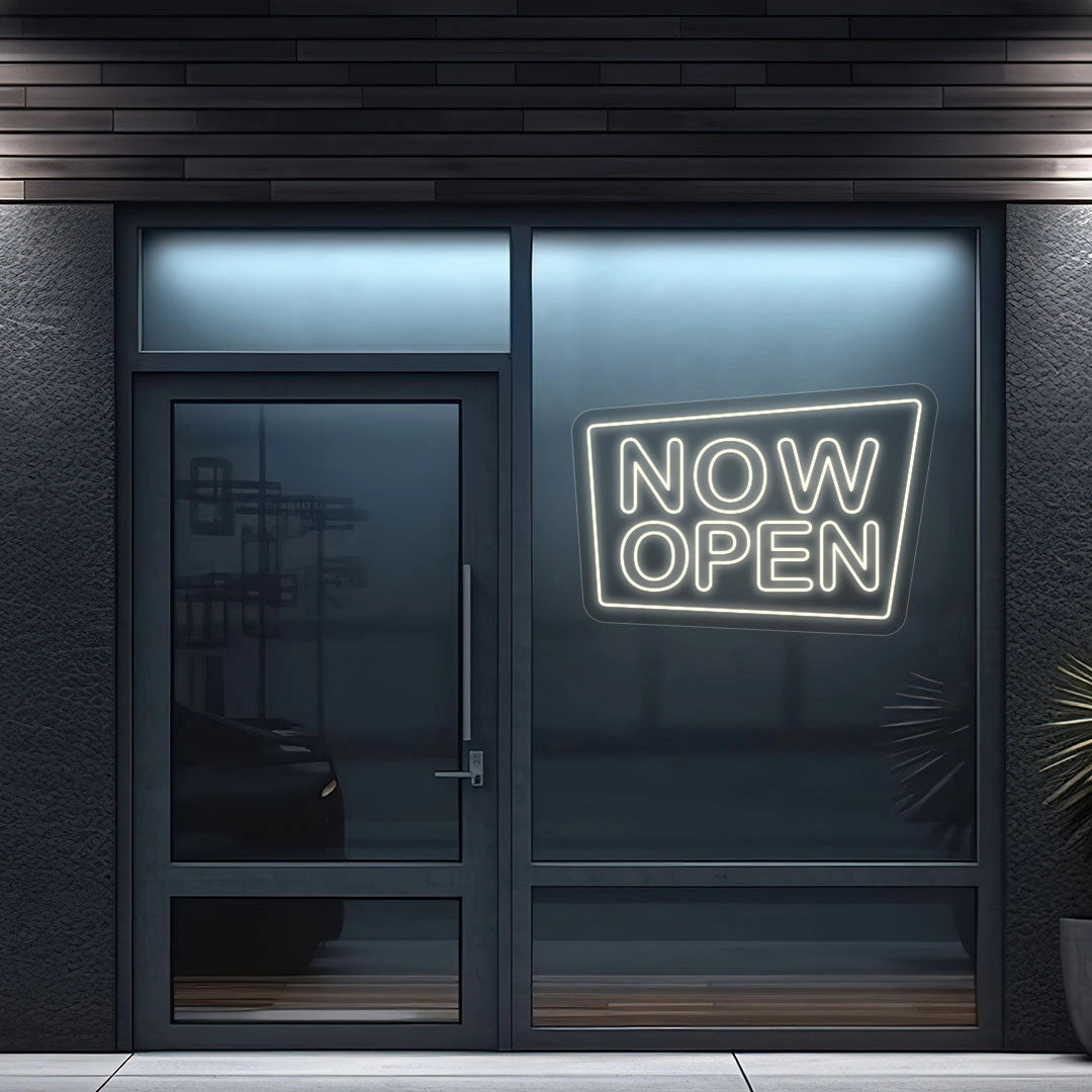 Now Open Square Sign image 3